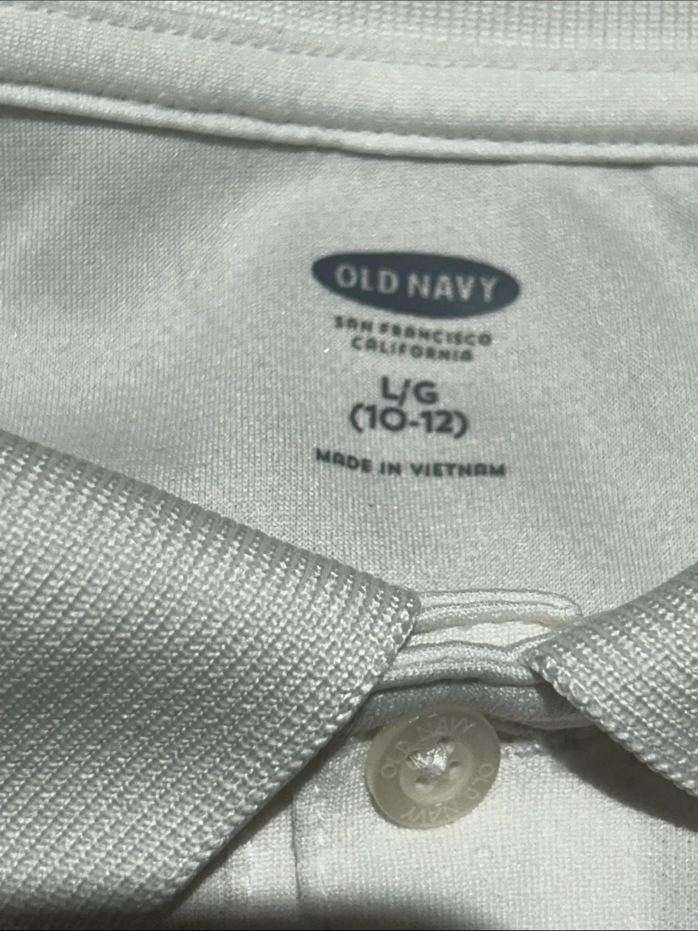 Old Navy White Boys Short-Sleeve Polo